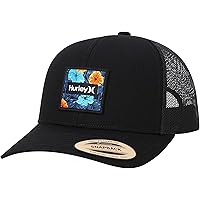 Hurley Men's Trucker Hat - High Icon Snap Back Comfortable Curved