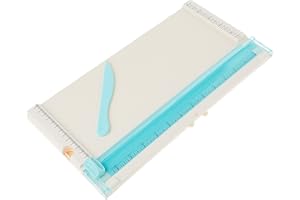 We R Memory Keepers Trim and Score Board, Includes 12x12 Inch Board and One Scoring Tool, Uses V3 Side Blade, Cuts Large Scrapbook Pages, Sturdy Locking, Precise Blades, With Storage Compartment