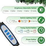 wolezek Grow Lights Full Spectrum 2-Head LED Plant Lamp with Clip 6/12/16H Timer view 5