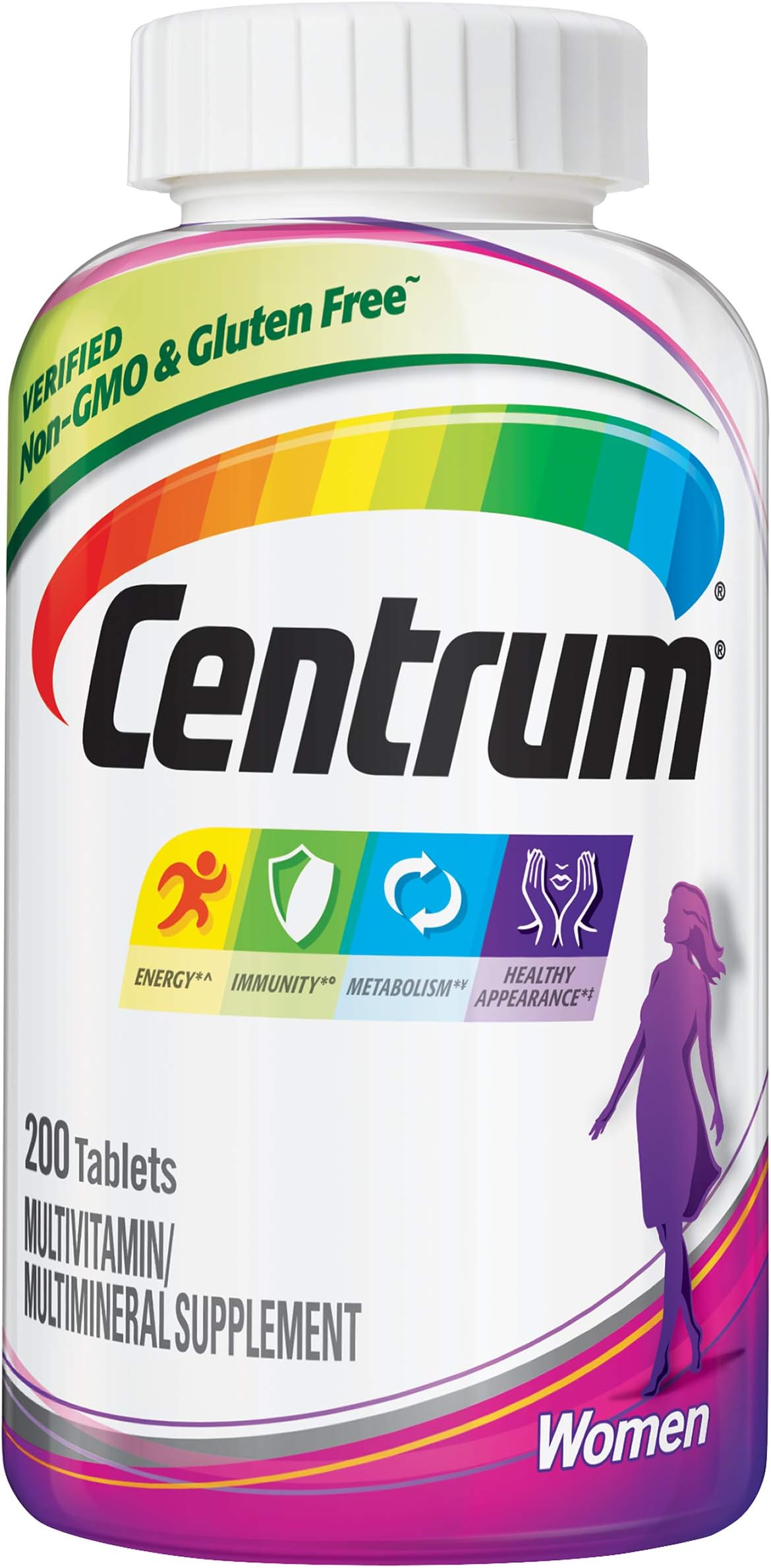 Centrum Women Multivitamin / Multimineral Supplement Tablet, Vitamin D3 (200 Count) (Package May Vary)