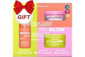 I DEW CARE Skin Care Set - Vitamin To Glow Pack | Kbeauty Facial Kit, Hydrating, Brightening, Moisturizing Glow Set, Vegan, Travel Size, Beauty sets for Teen Girls, Gifts for Women, Stocking Stuffers
