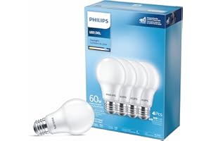 Philips 463398 Led 60W A19 Daylight Non Dimmable(5000K)-4 Count