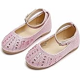 Kolan Toddler Little Girls Mary Jane Ballet Flat Soft Lining Dress Shoes