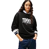 Tommy Jeans womens Medium Weight Pullover Crewneck With Printed Logo
