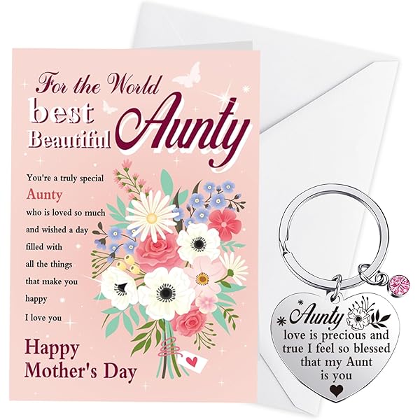 Amazon.com: HOWAF Mothers Day Card for Aunt from Niece Nephew, Mothers Day Gift Cards Aunt's Key Chain for Aunty, Best Beautiful Aunt Cards Keyring for Aunt Mother's Day Gift, Birthday Card for amazon-com-howaf-mothers-day-card-for-aunt-from-niece-nephew-mothers-day-gift-cards-aunt-s-key-chain-for-aunty-best-beautiful-aunt-cards-keyring-for-aunt-mother-s-day-gift-birthday-card-for