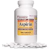 Aspirin 325 mg | Regular Strength | 1000 Count Uncoated Tablets