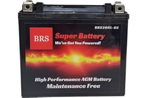 20HL-BS High Performance Battery For ATV, Motorcycle, Snowmobile, UTV - 12v 20ah 310 CCA - Sealed AGM Maintenance Free
