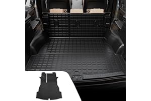 Dattumar Cargo Liner Compatible with 2019-2024 Toyota RAV4 Trunk Mat Cargo Mat TPE Back Seat Cover Protector 2023 RAV4 Accessories (Trunk Mat with Backrest Mat)