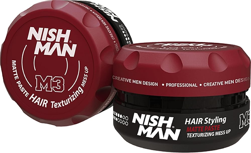 Nishman M3 Hair Styling Matte Paste Wax 100g Flexible Hold Natural Look