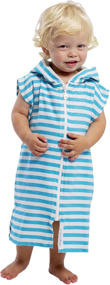 hooded towel with zip