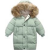 amropi Kids Girls Coats Hooded Puffer Jacket Winter Warm Parka Overcoat for 5-13 Years