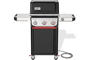 Weber Spirit EP-325 Natural Gas Grill for Outdoor Cooking and BBQ, 3 Boost Burners, Black