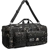 135L Large Duffle Bag, Heavy Duty Duffle Bag for Travel, Extra Large Sports Gym Equipment Bag for Soccer Baseball Basketball Hockey Football, Black CM
