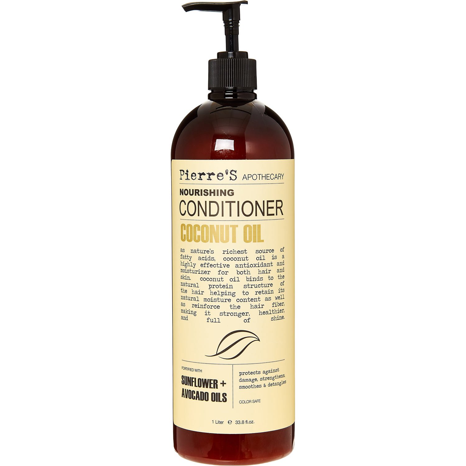 Pierre's Apothecary Women's Coconut Oil Nourishing Conditioner, 33.8 oz