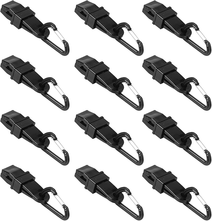 Lot De 6 Pinces à Bâche Pour Piscine Hors Sol - Inoxydable, Résistant Au Vent - Pour Bords Durs Jusqu'à 5.3cm - Accessoire Pratique
