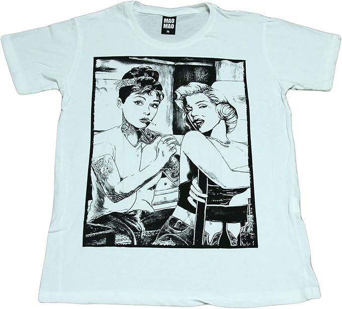 Amazon Co Jp マリリンモンロー オードリーヘップバーン セクシー 女優 ストリート系 デザインtシャツ おもしろtシャツ メンズtシャツ 半袖 並行輸入品 M 服 ファッション小物