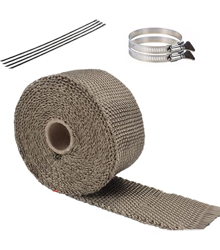 DOBTIM Fireproof Pipe Wrap - 2 Inch X 16 Ft Fiberglass Heat Shield Tape For Furnace Flue - View #9
