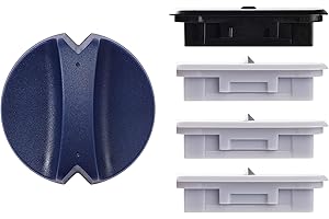 Giftgorde 4-Pack Trimmer Replacement Blades for Fiskars Paper Trimmer, Replacement Blade for All Series of Fiskars/Portable&Precision Trimmer,Arts and Crafts,3 Cutting&1 Scoring Blades,a Slider,Blue