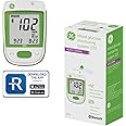 GE333 Blood Glucose Monitoring System | Glucometer | Auto Coding | 5-Second Results | Bluetooth Rightest Care App Connection | Easy-to-Read Display
