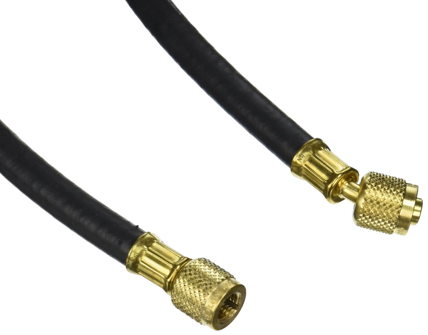 Yellow Jacket 15072 Plus II 1/4" Heavy Duty HCA Straight x Angle Charging Hose, 72", Black: Hydraulic Hoses: Industrial & Scientific