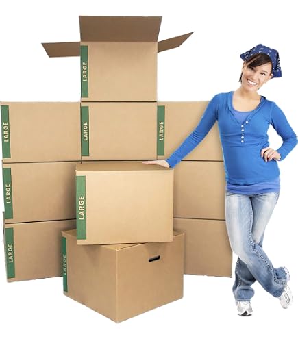 ValueMailers 50 Pack 7x7x4 Cardboard Shipping Boxes – Moving Mailing Cartons
