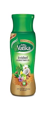 Vatika Enriched Coconut Hair Oil, 450 ml - Clinically Tested to Reduce 50% Hairfall in 4 Weeks