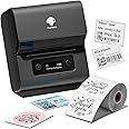 Phomemo Label Makers- Barcode Label Printer M221 3 Inch Label Maker Bluetooth Thermal Printer for Small Business/Home Use, for Barcode, Address, Logo, Stickers, Compatible with Phone & PC, Gray