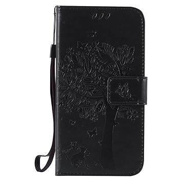 Nancen Compatible with Handyhülle Galaxy S5 / SM-G900F Flip Schutzhülle Zubehör Lederhülle mit Silikon Back Cover PU Leder Ha