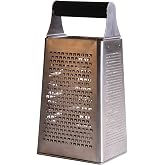 Mercer Culinary Mercer Grates 4 Sided Acid Etched Box Grater,Black