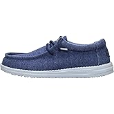 HEYDUDE Men's Wally Stretch Jersey Slip On Shoes | Lightweight Comfortable Travel Loafers with Elastic Laces