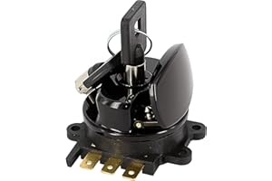 CHERN YUEH Ignition Switch Round Key for 93-13 Harley-Davidson Softail Road King FXDWG FLHR 71313-96A (Black)