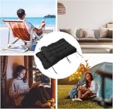 wawofun Sun Lounger Cushions 170x53 cm Black with Top Cover view 8
