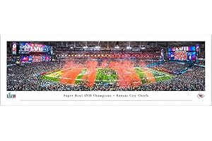 BLAKEWAY WORLDWIDE PANORAMAS, INC. Kansas City Chiefs, 2023 Super Bowl Champions - Unframed 40 x 13.5 Poster by Blakeway Panoramas