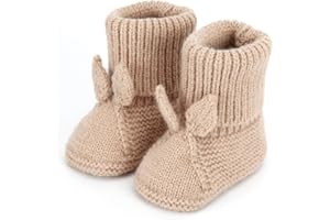 Loyfoky Baby Booties Newborn Babe First Walkers Knit Boots Warm Knit Crib Shoes Crochet Soft Infant Sock for Boy Girl