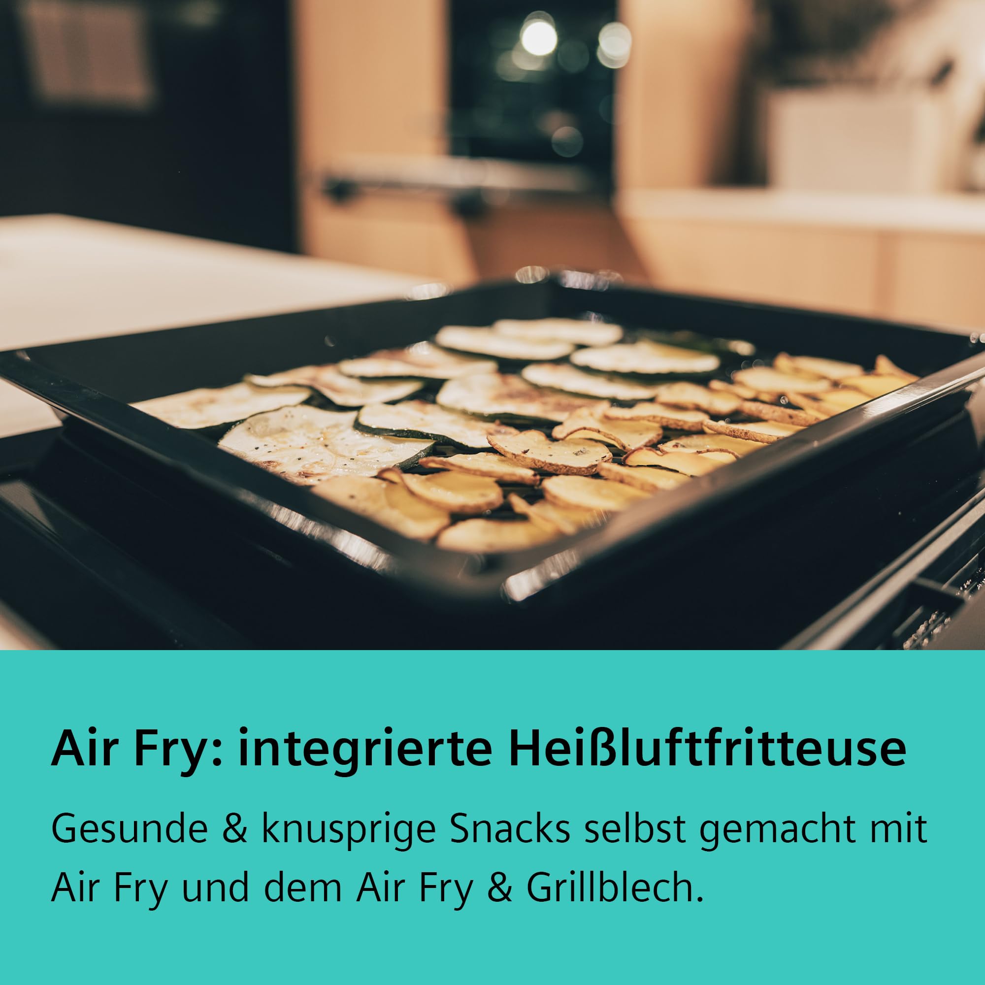 Siemens HB572ABS3, Stiftung Warentest GUT (2,0)*, iQ300 Einbau-Backofen 60x60 cm, Air Fry, Pyrolyse Selbstreinigung, LED-Touchbedienung, 3D Heißluft, Schnellaufheizung, cookControl10 6