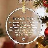 Thank You Keepsake, Thank You Gift, Crystal Christmas Ornament, Coworker Gift, Gifts to Say Thanks, Gifts for Friend, Bridesmaid, Mum & Teacher
