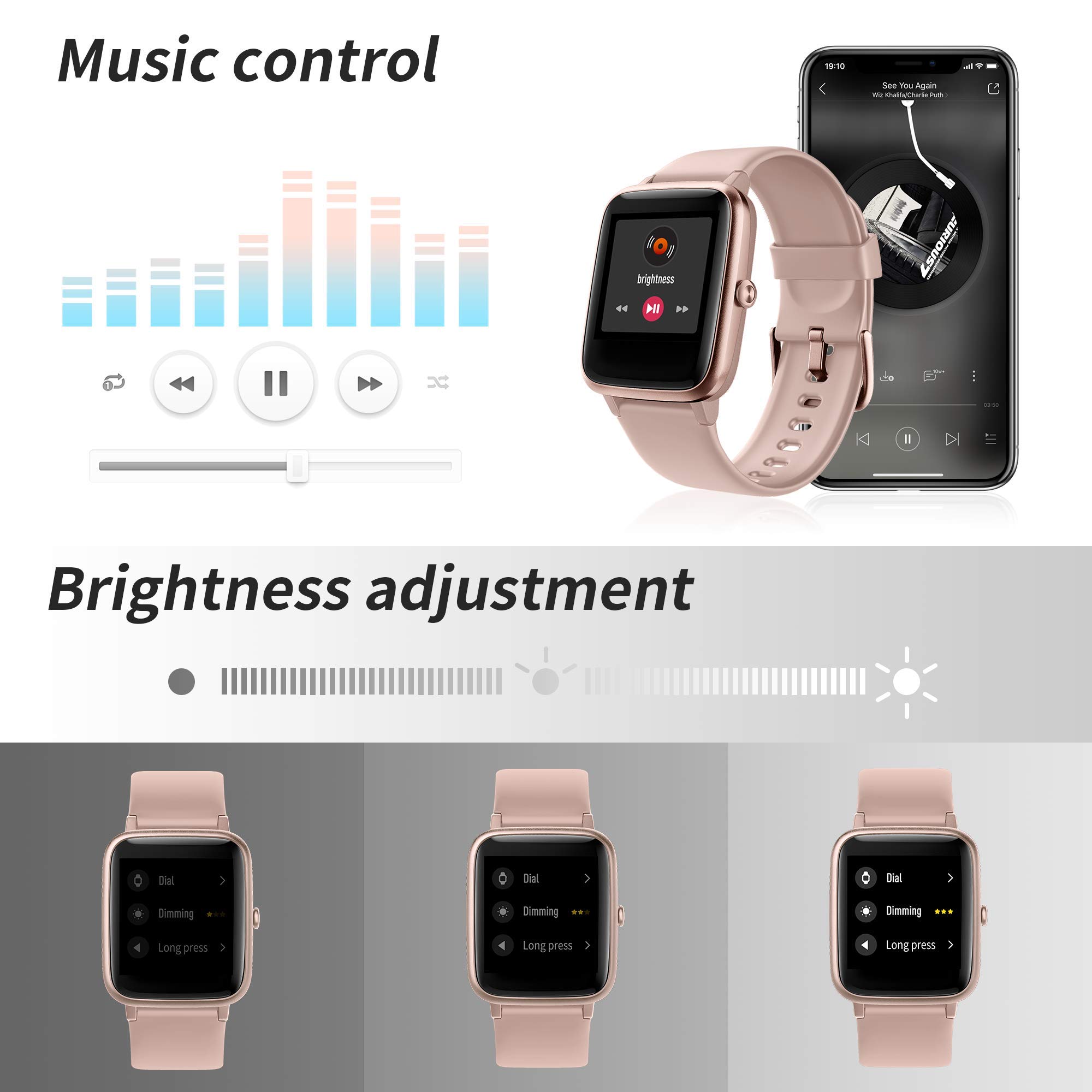 Grde Smart Watch For Women Full Touch Fitness Desertcart