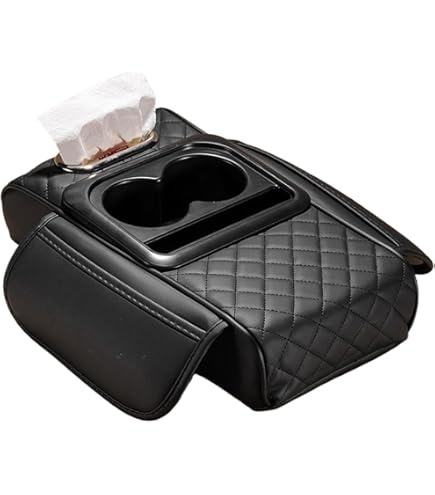 Armrest Heightener With Storage Multifunctional Armrest Multifunctional Car Armrest Cushion With Cup Holders & Storage - Fits Most Cars Cup Holder Armrest Car Phone Storage Armrest - View #12