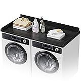COOLBEBE Washer Dryer Countertop, Wood Washer Dryer