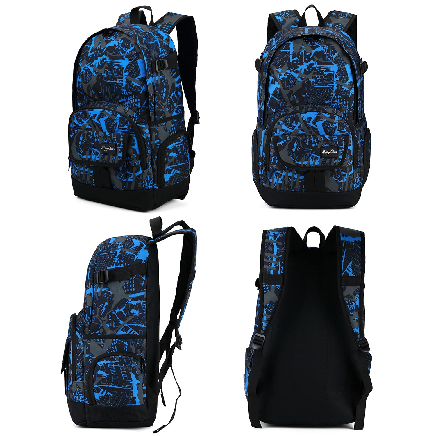 rickyh style School Backpack Travel Bag for Men & Women Lightweight College Back Pack with Laptop Compartmen