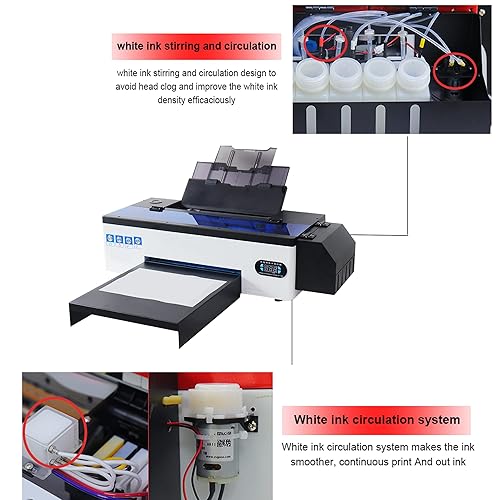 DTF L1800 Printer T-Shirt Printing Machine for Dark/Light T-Shirt