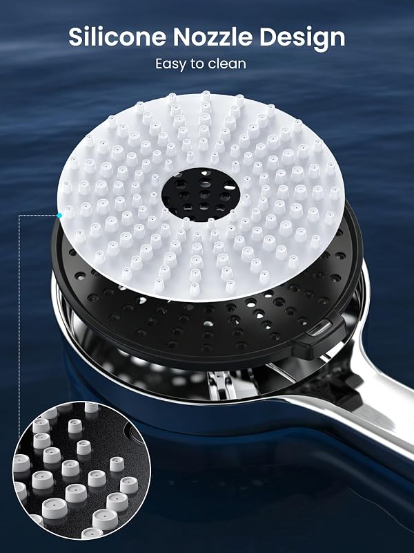 Duschkopf Handbrause Wassersparend Ø120mm 3 Strahlarten