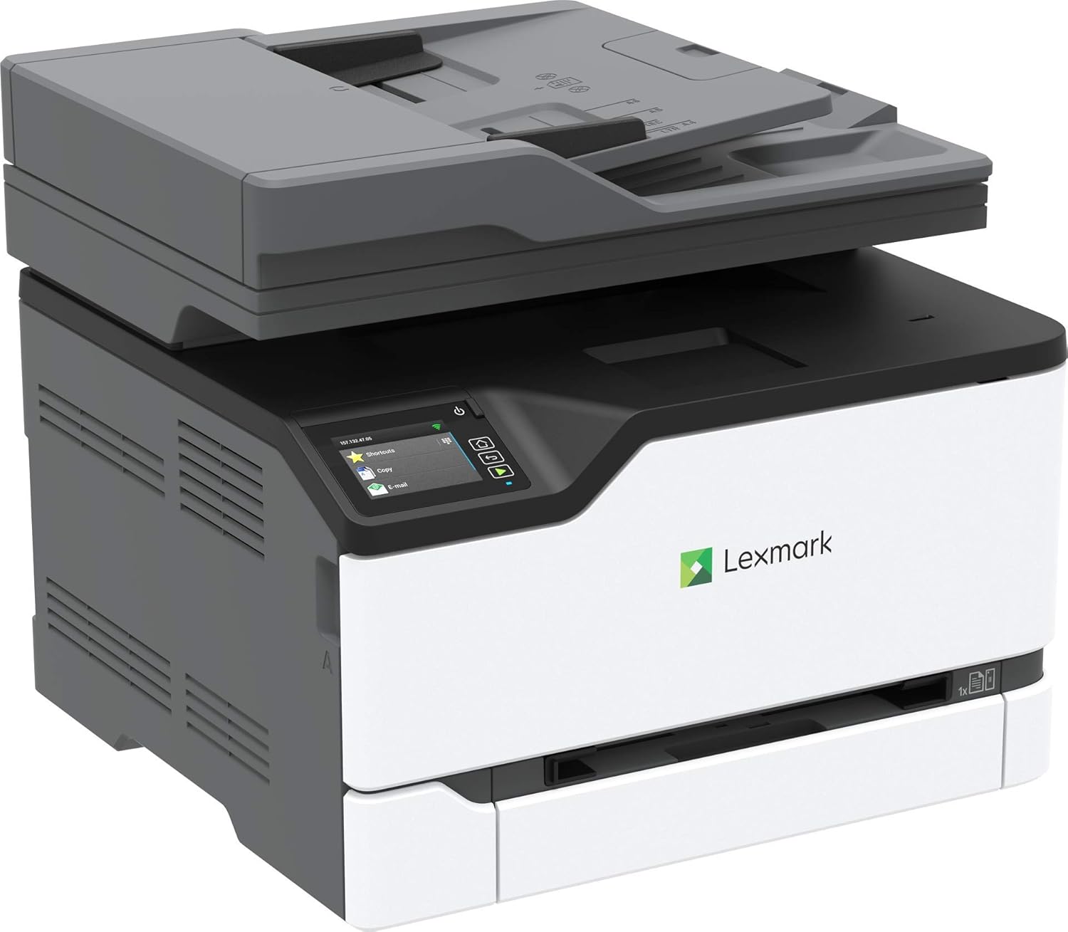 Lexmark MC3426adw Color Laser Multifunction Product with Print, Copy, Fax, Scan and Wireless Capabilities, Plus Full-Spectrum Security and Print Speed up to 26 ppm (40N9360), White, Small: Electronics