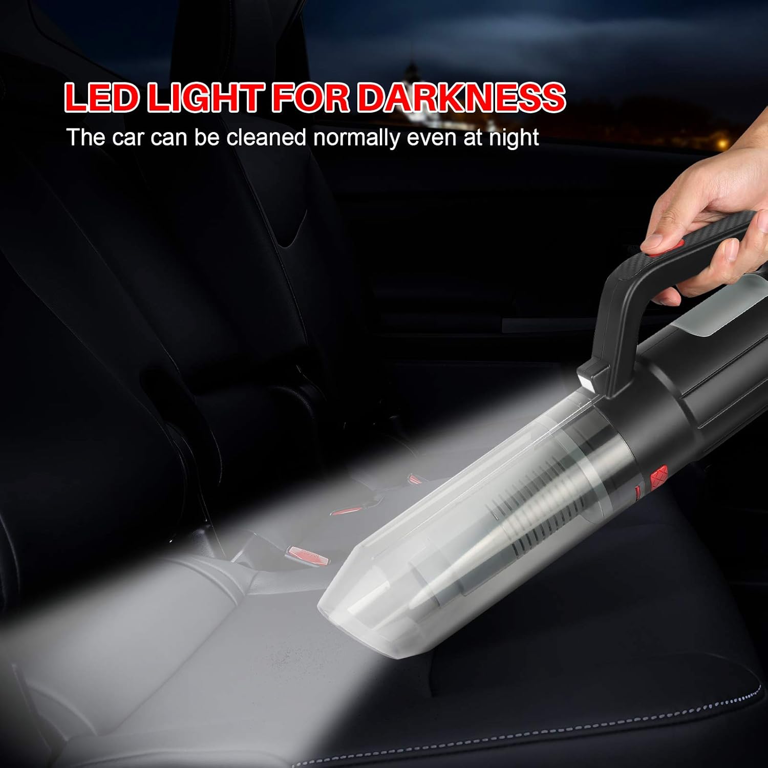 Alexsix Cordless Handheld Vacuum Cleaner with 12kPa Power Suction Rechargeable Wet & Dry Hand Vac for Car Home: Car Electronics