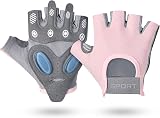 flintronic Women Fitness Gloves Breathable Non-Slip Silicone Palm Padding Size M view 9