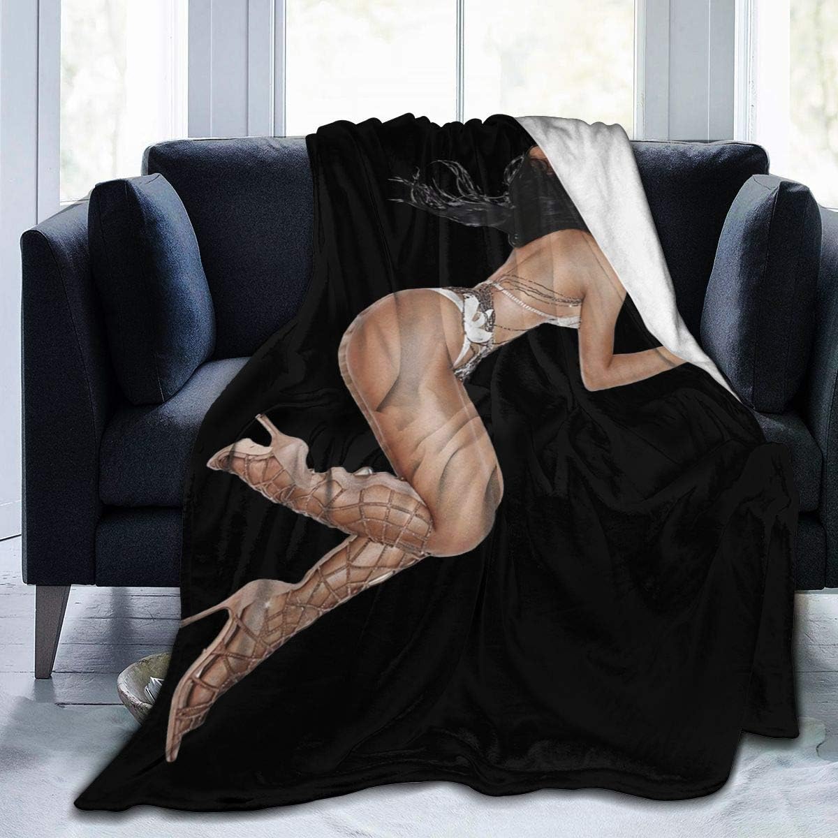 Nicki Minaj Soft and Warm Throw Blanket Digital Printed Ultra-Soft Micro Fleece Blanket 50"x40"