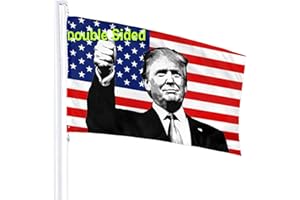 DGFHK Double Sided Outdoor 3x5ft Flag Donald-Trump Very Good Home Garden Decoration Flag Durable Fade Resistant For All Weather Outdoor