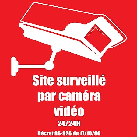 SITE SURVEILLE par Camera: Amazon.fr: Bricolage