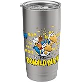 Disney Mickey And Friends The Fabulous Donald Duck Laughing Stainless Steel Insulated Tumbler