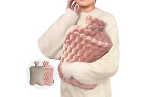 Alpinmett 3L Extra Large Hot Water Bottle with Soft Plush Cover & Hand Pocket, Heating Bag for Sleeping, Hand Feet Warmer, He